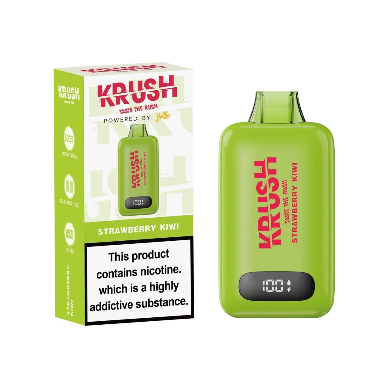 Krush MMF 50000 Puffs Disposable Vape – Strawberry Kiwi